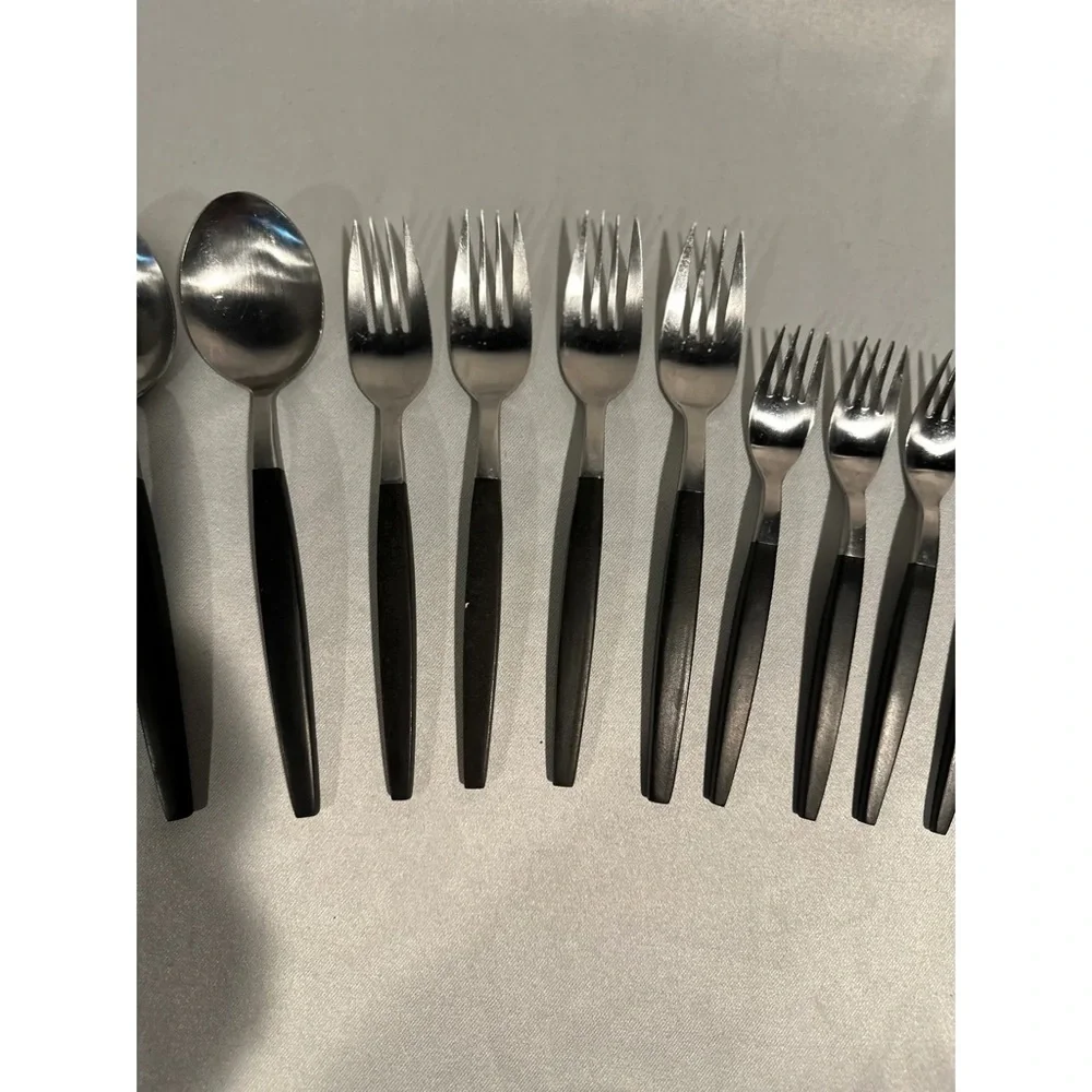 Danish Modern Flatware Set Stainless Steel Service for 4 Mid-Century Modern